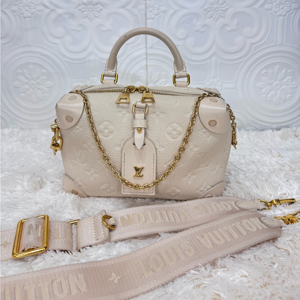 Final Drop! Louis Vuitton Soft Trunk Monogram Cream with Gold Details